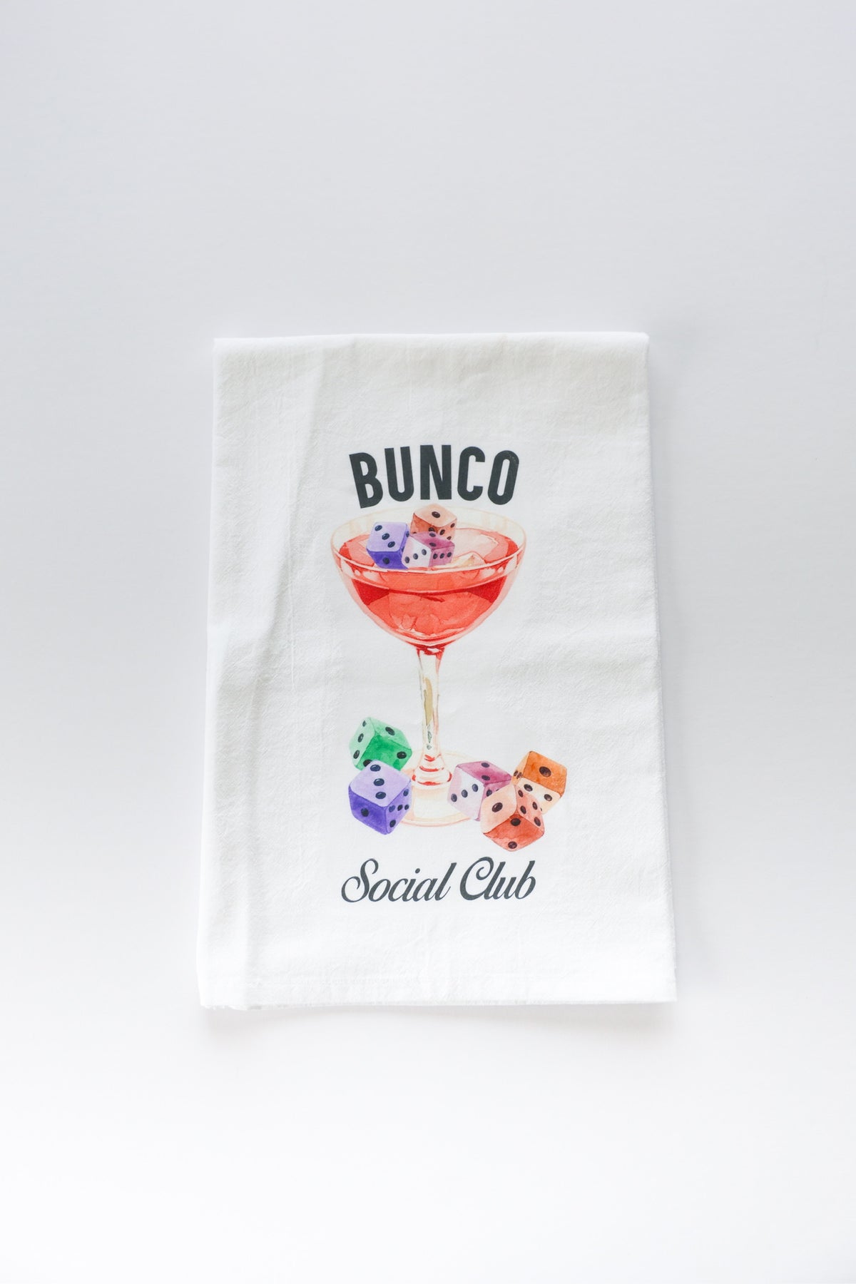 Bunco Social Club Tea Towel-2