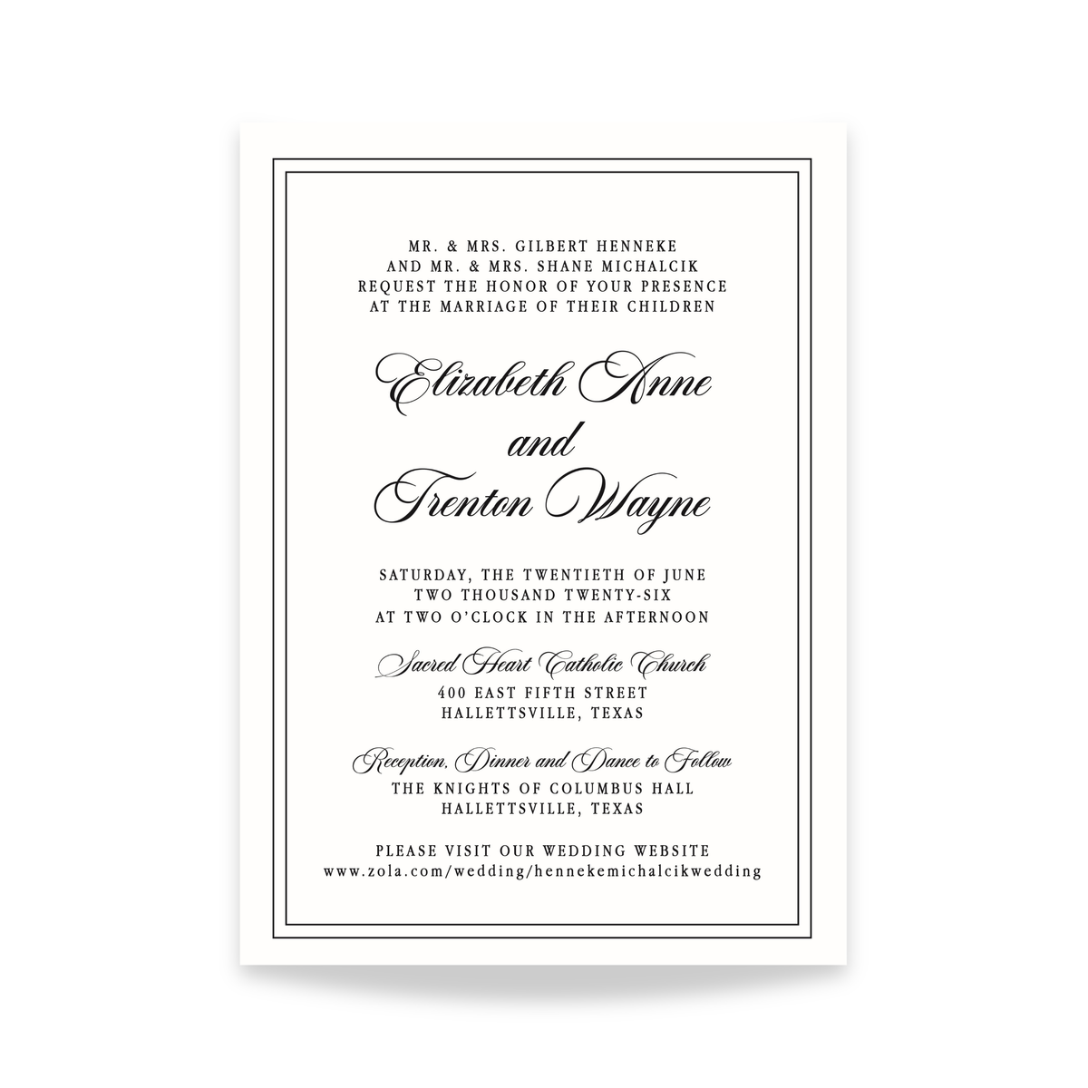 The Signature Script Wedding Invitation-zoom-1