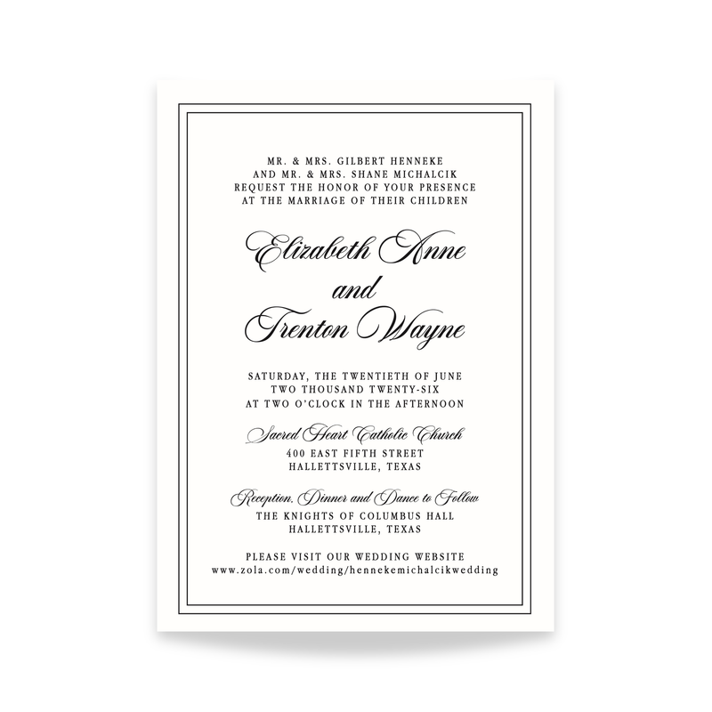 The Signature Script Wedding Invitation-zoom-