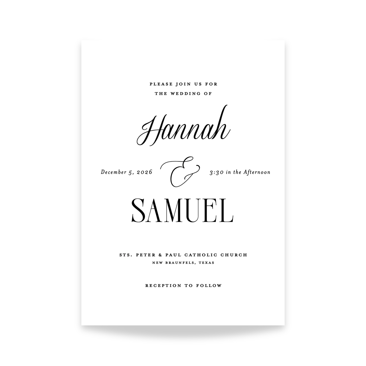 The Classic Wedding Invitation-zoom-1