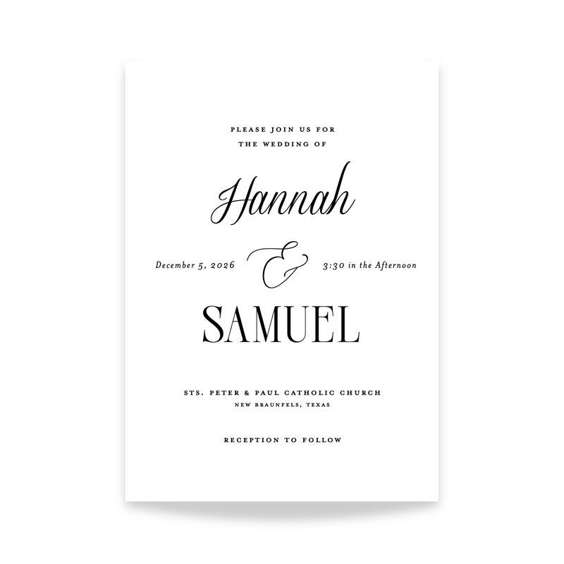 The Classic Wedding Invitation-zoom-