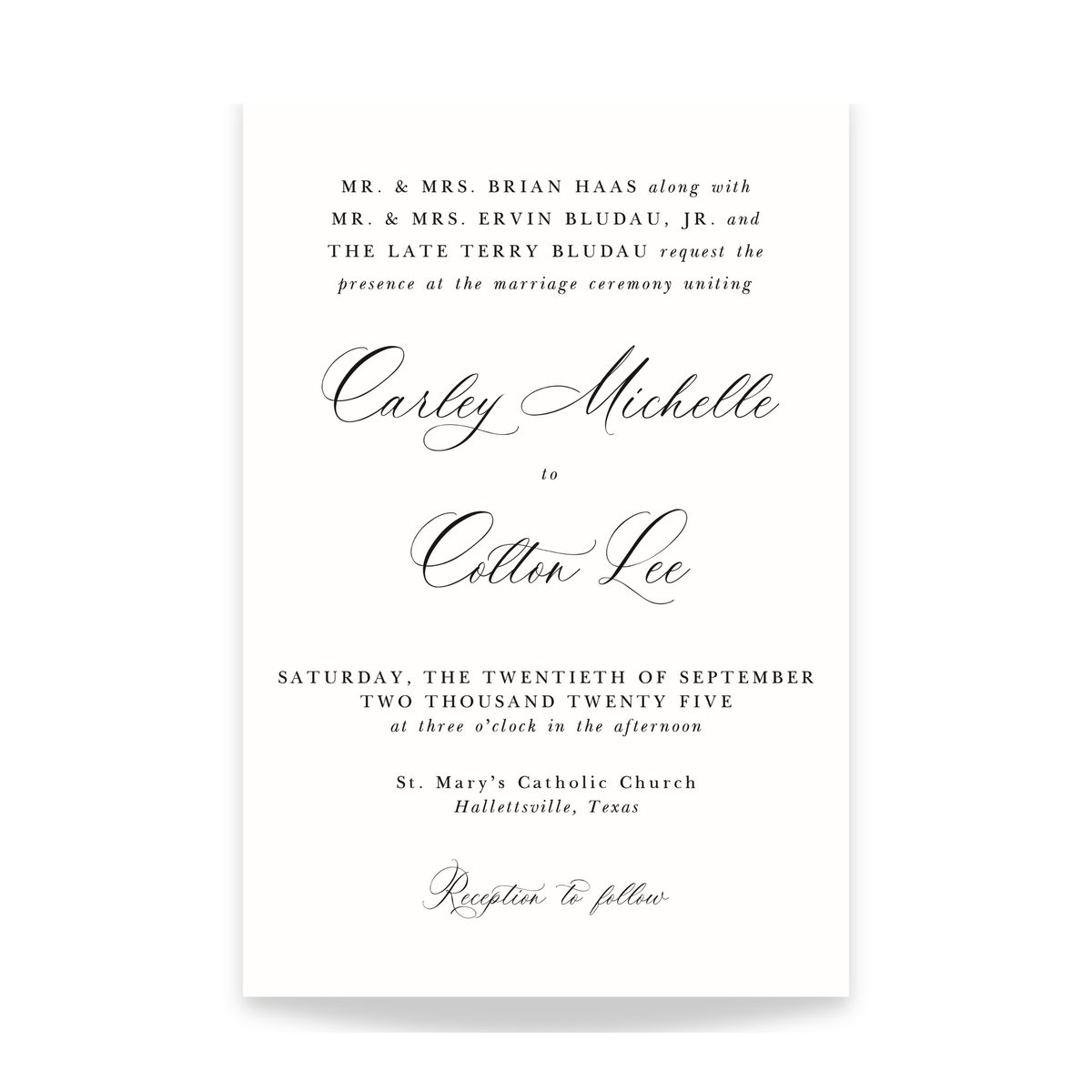 Timeless Romance Wedding Invitation-zoom-1