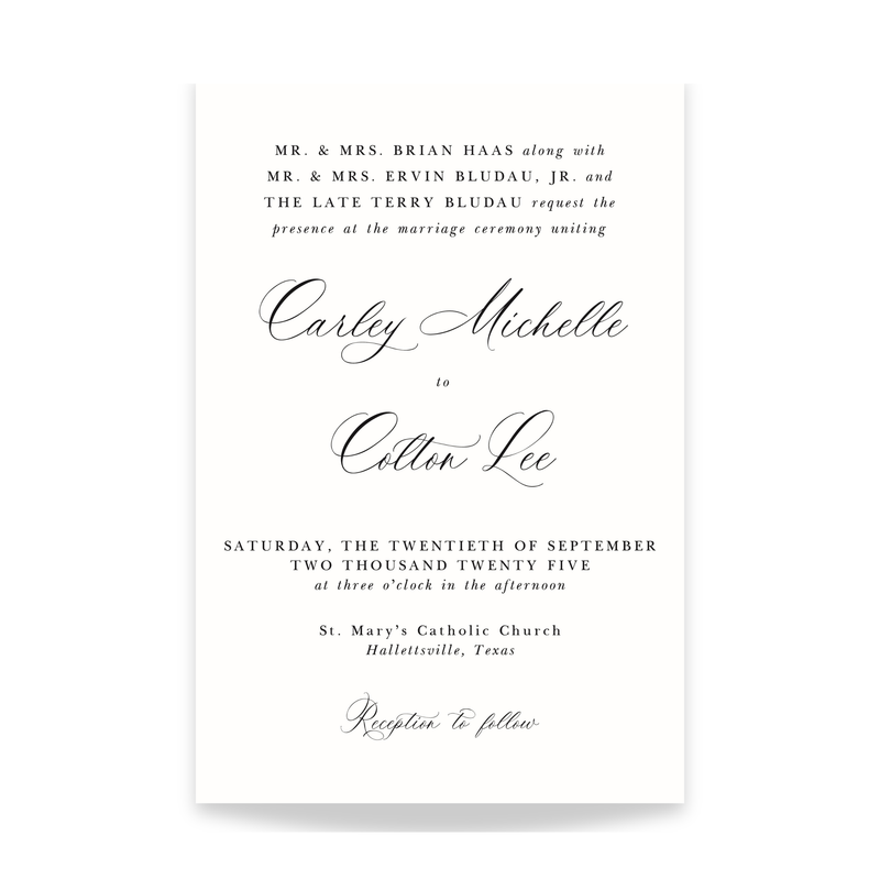 Timeless Romance Wedding Invitation-zoom-