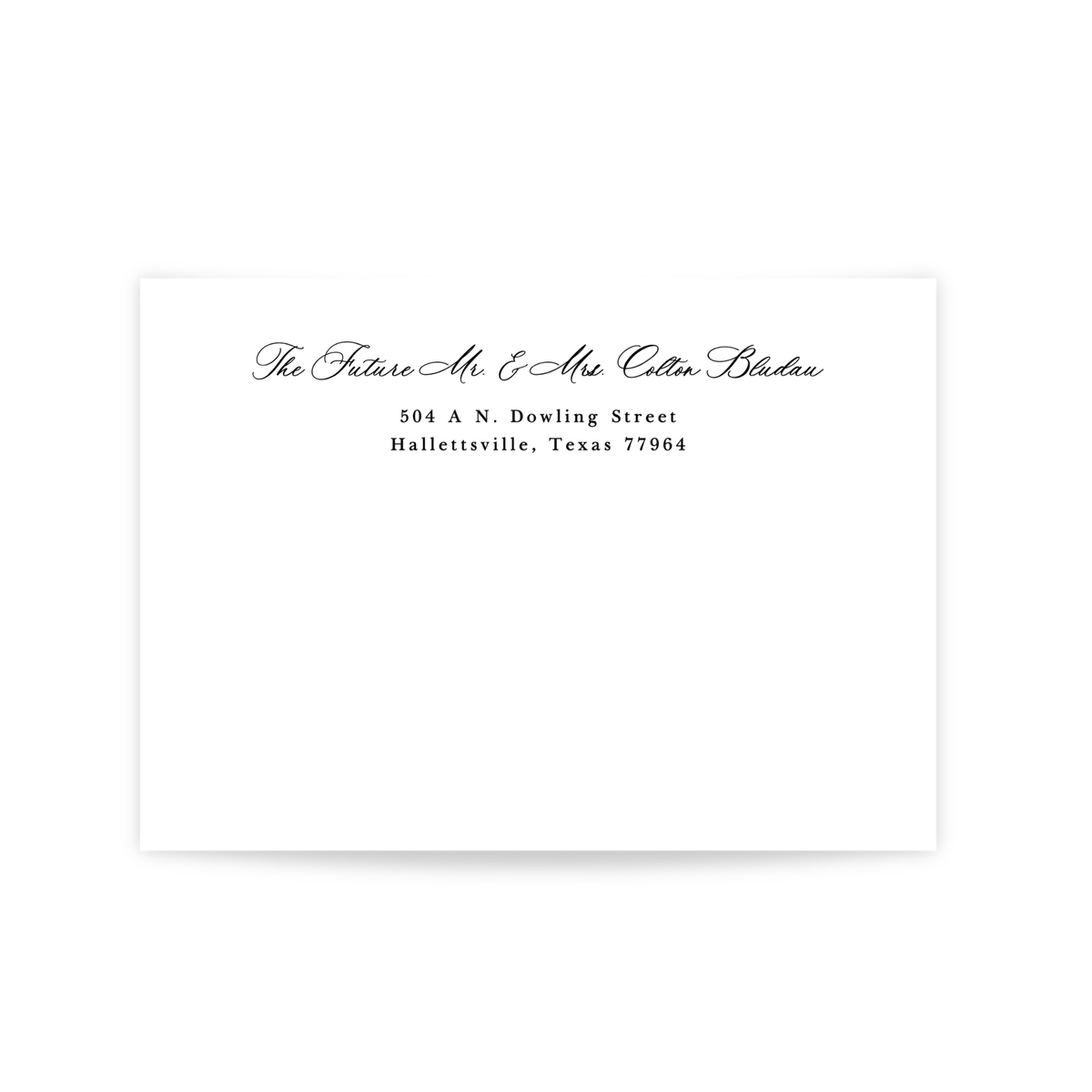 Timeless Romance Mailing Envelope