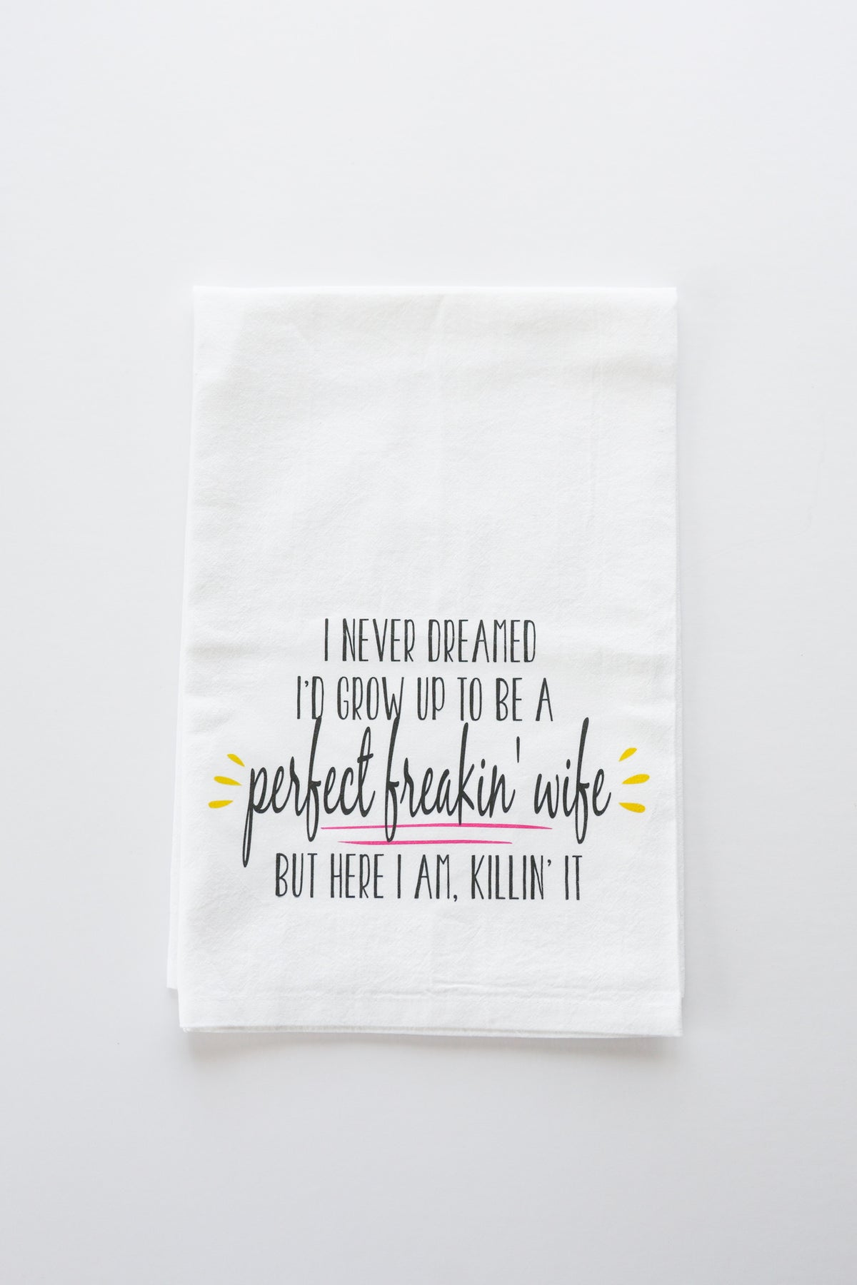 Perfect Freakin' Wife Tea Towel-zoom-1