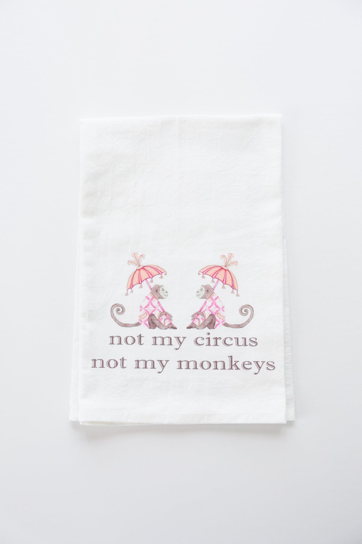 No My Monkeys Tea Towel-zoom-2