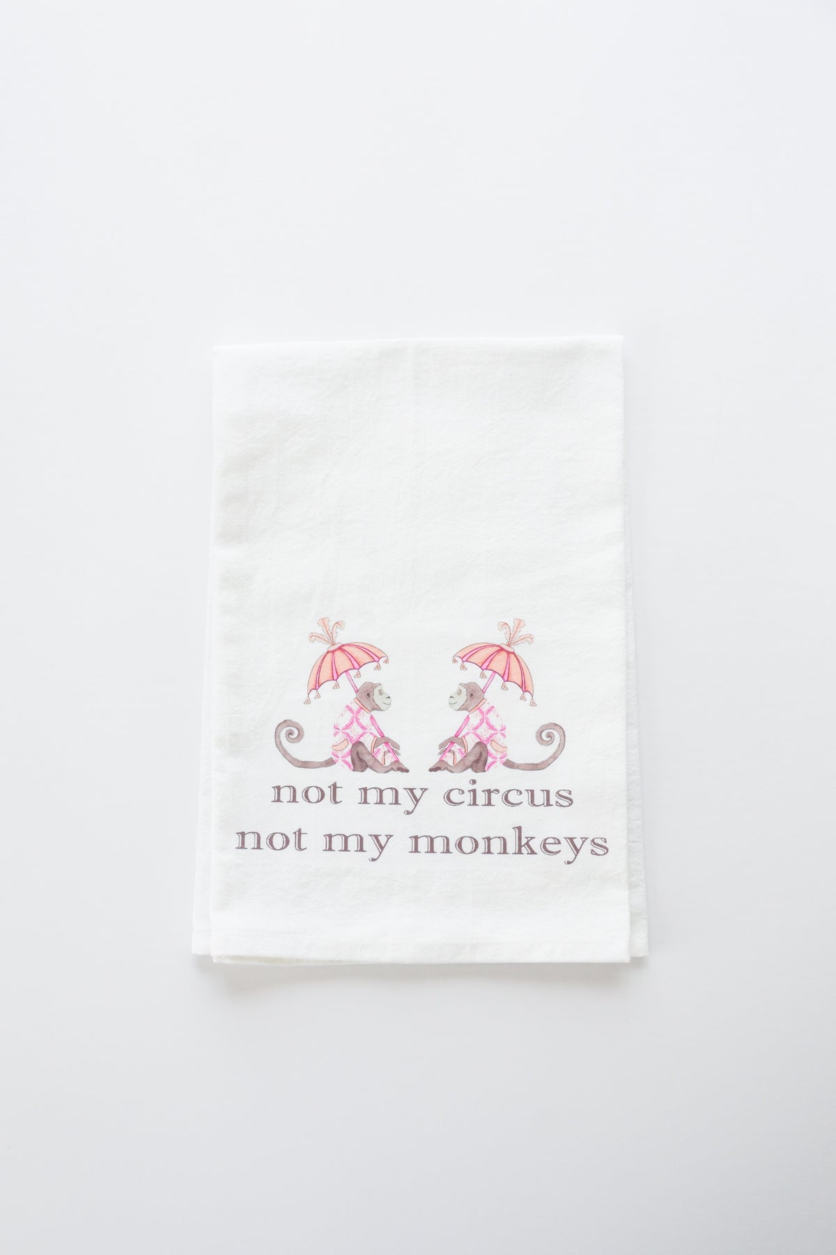 No My Monkeys Tea Towel-zoom-1