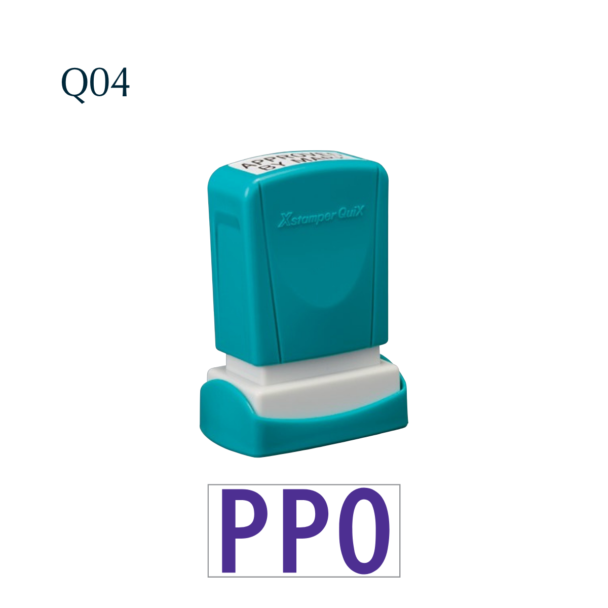 Q04 – Small 3-Line Stamp