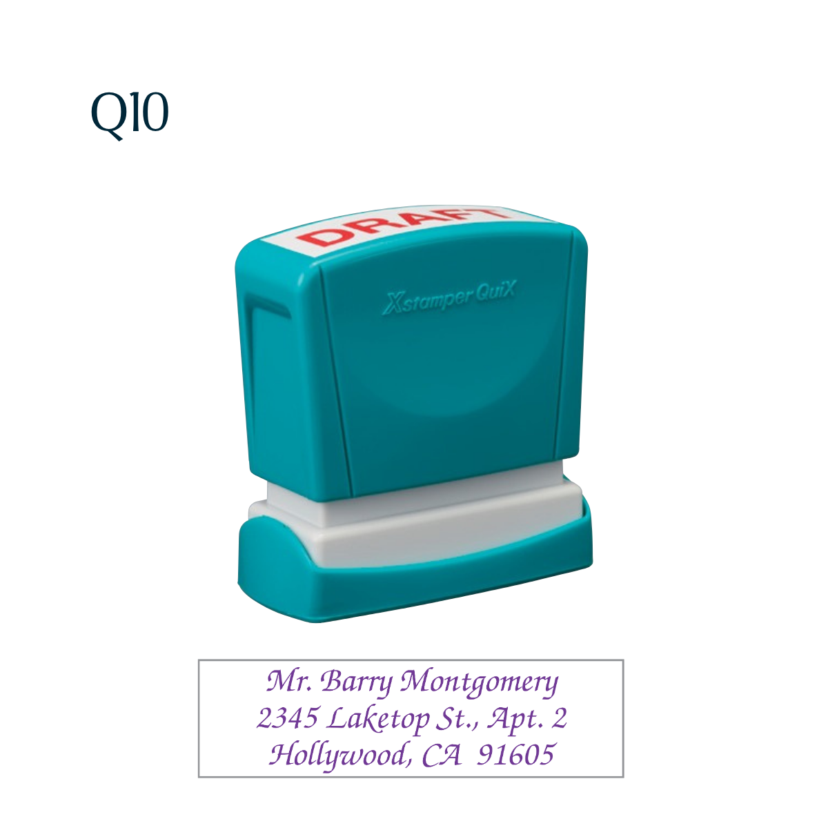 Q10 – Standard 3-Line Stamp