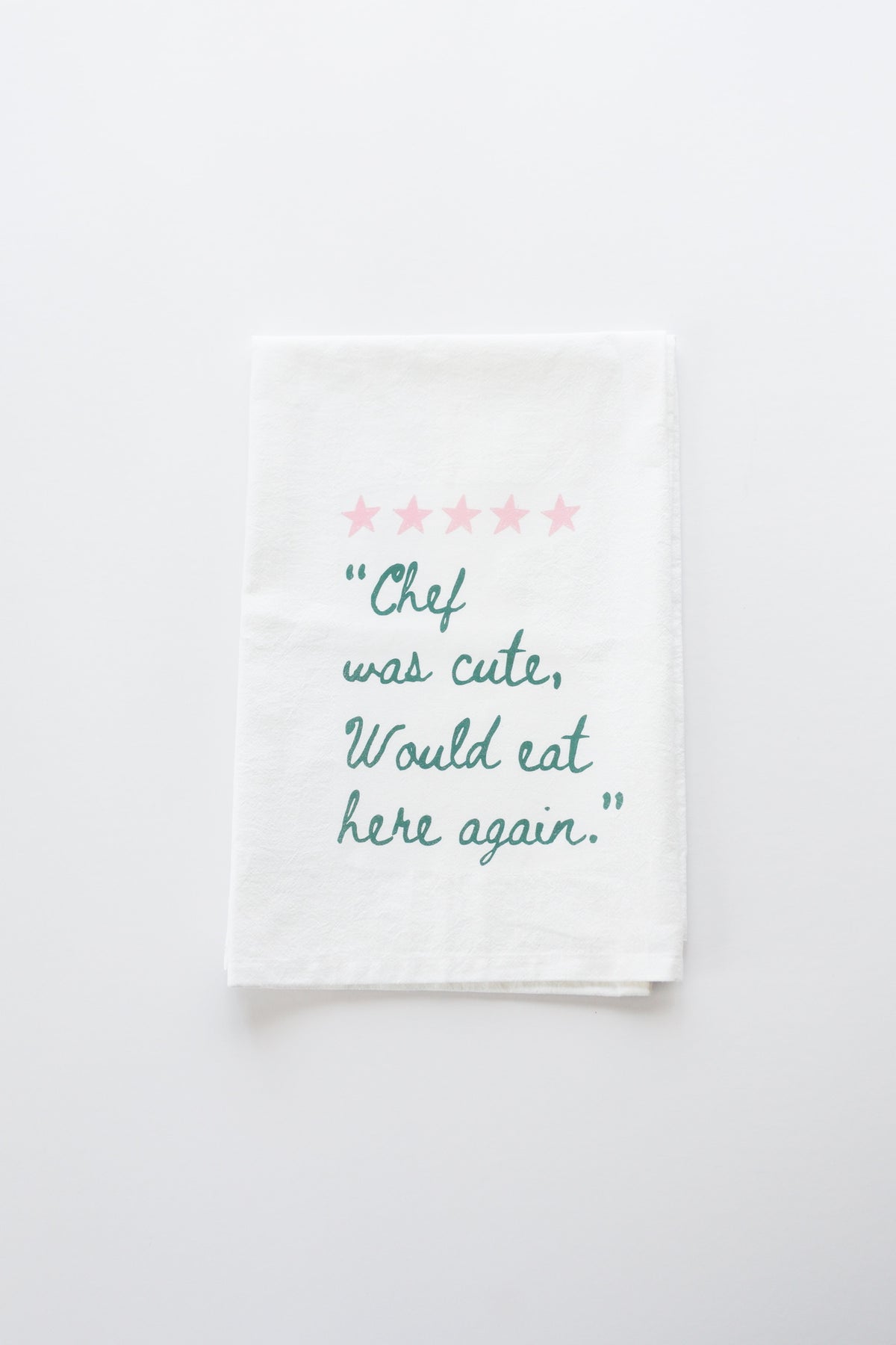 Chef Was Cute Tea Towel-1