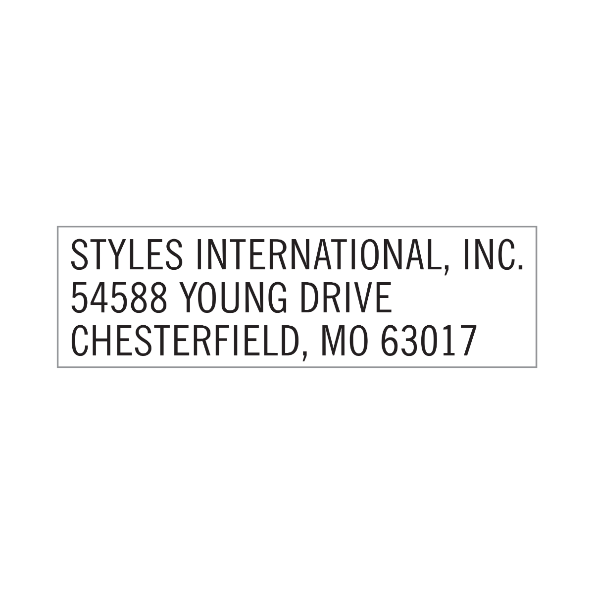 Q13 – Wide 3-Line Stamp