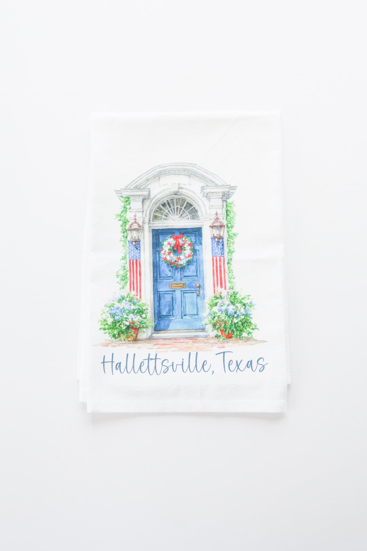 USA Front Door Tea Towel