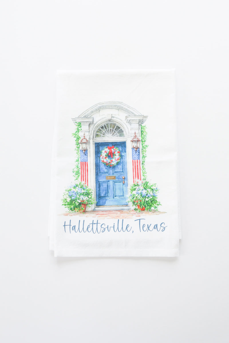 USA Front Door Tea Towel-zoom-