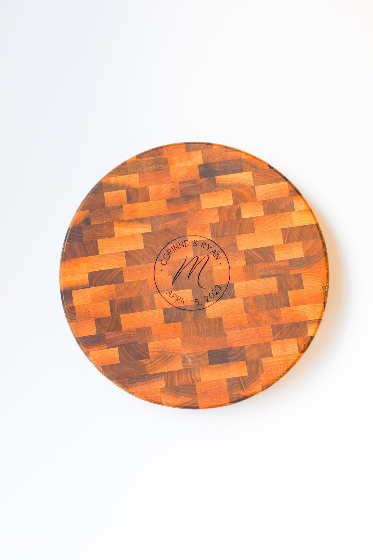 Round Butcher Block Cutting Board
