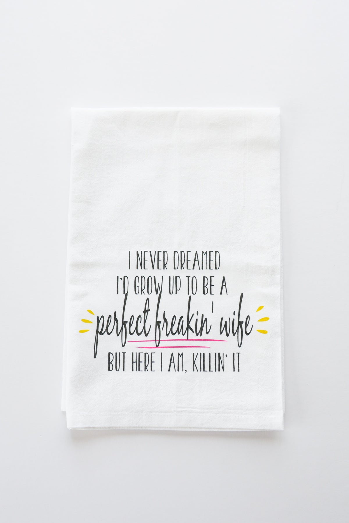 Perfect Freakin' Wife Tea Towel-zoom-2