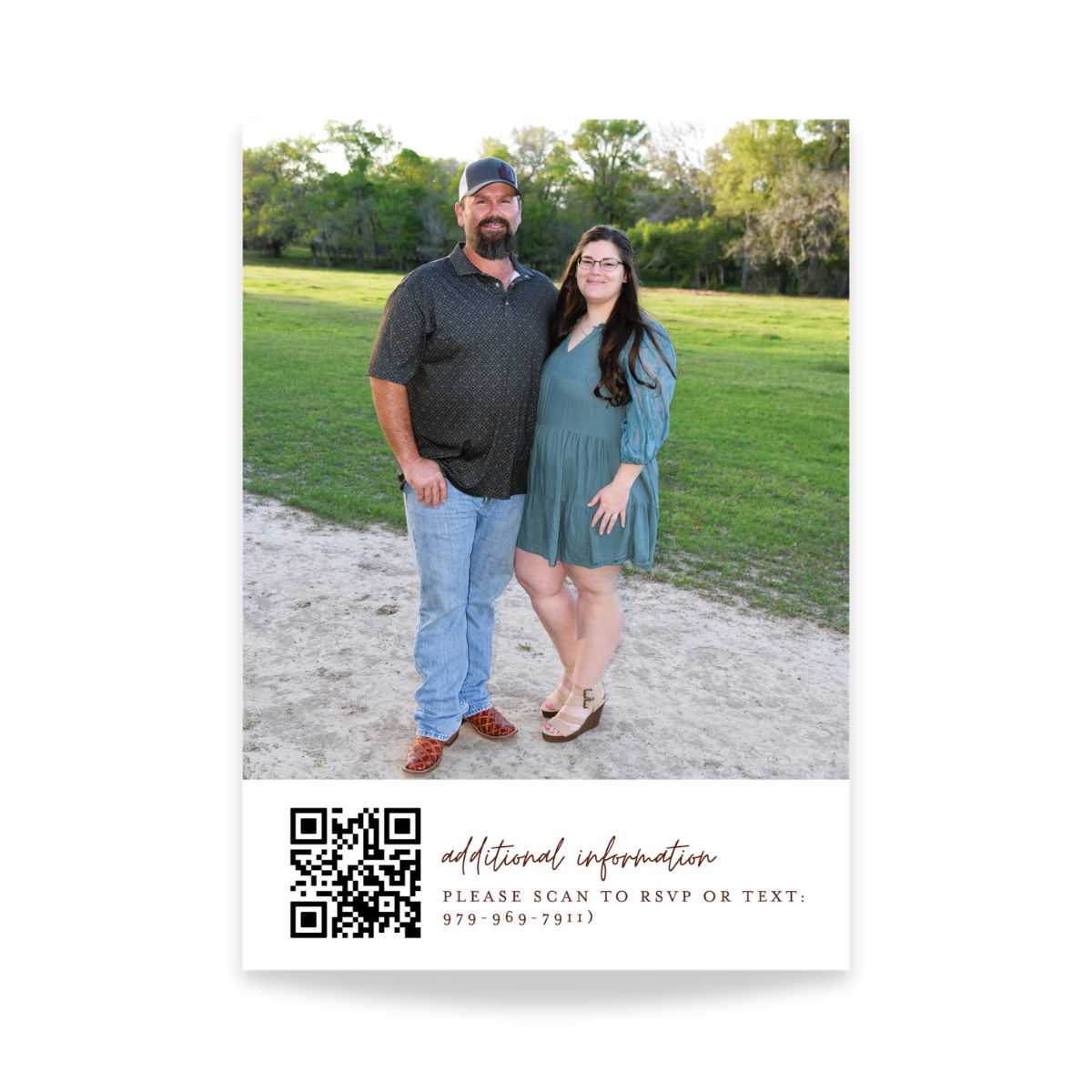 Rustic Bloom Wedding Invitation