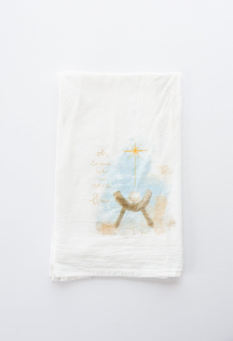 Adore Him Tea Towel-zoom-