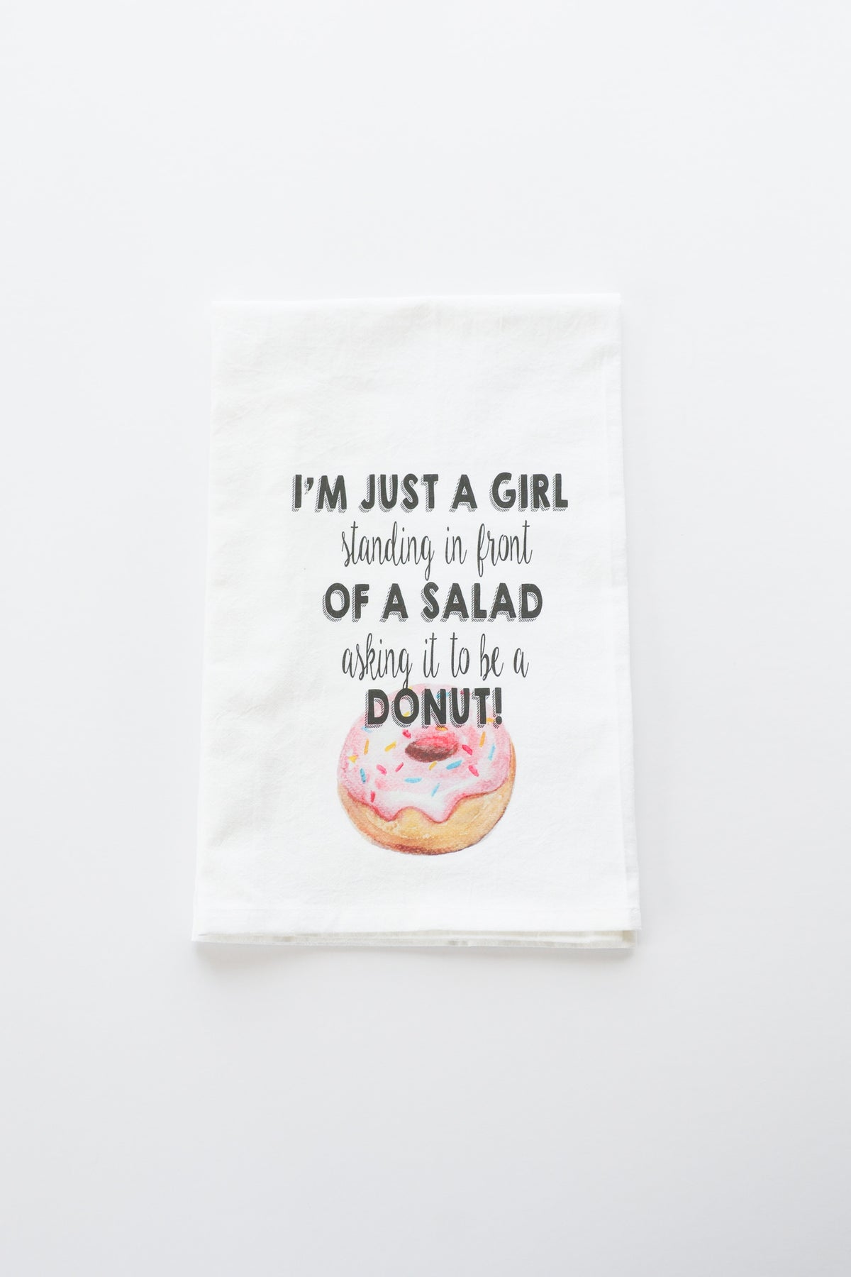 I'm Just A Girl Tea Towel-1