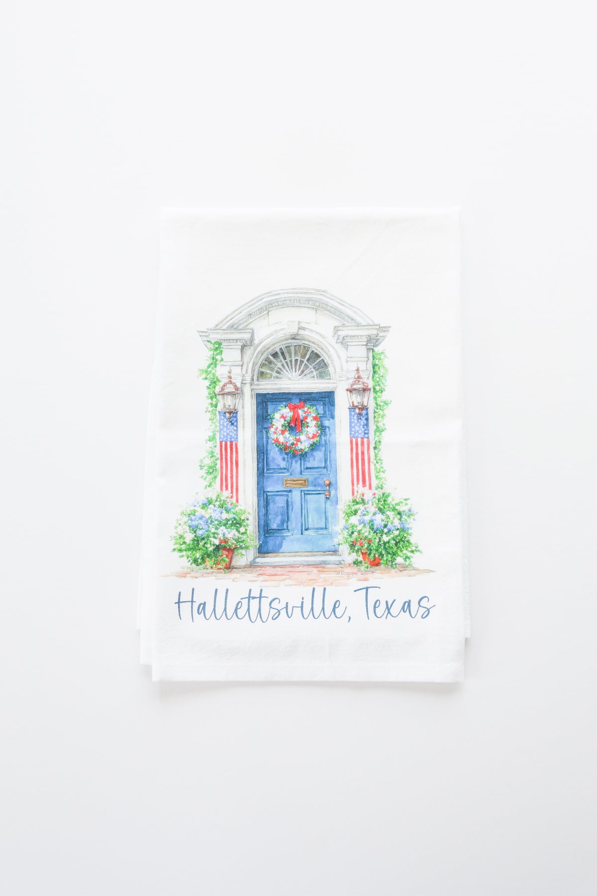 USA Front Door Tea Towel