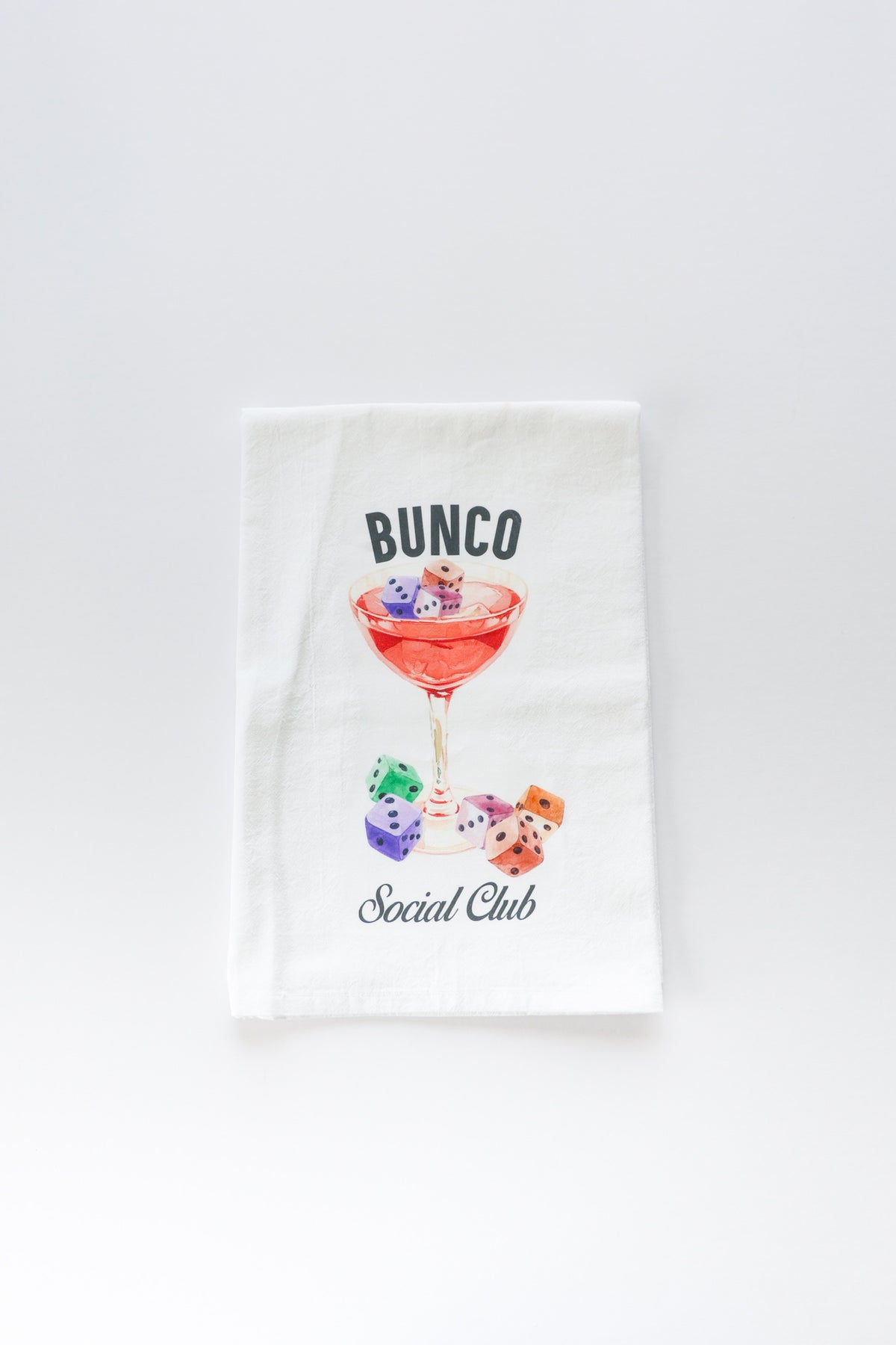 Bunco Social Club Tea Towel