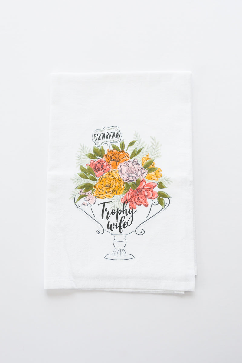 Trophy Wife Tea Towel-zoom-
