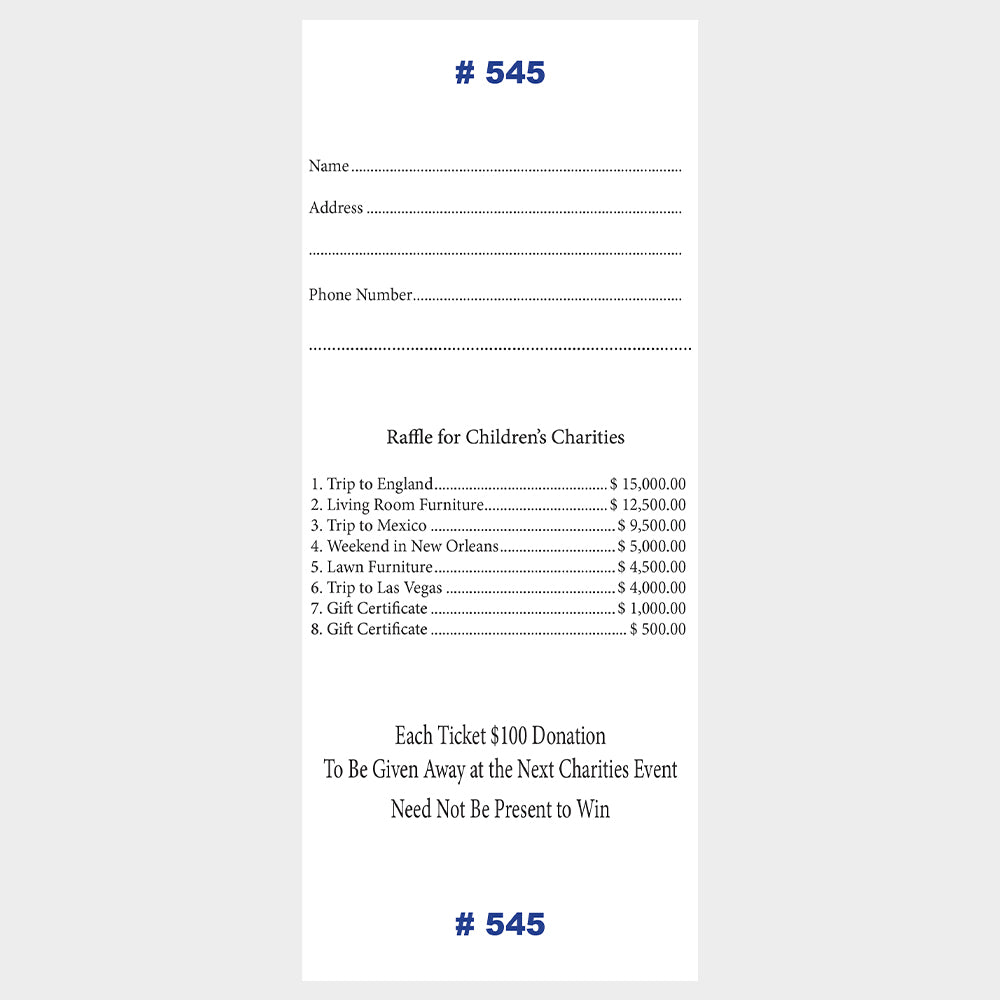 Raffle Tickets
